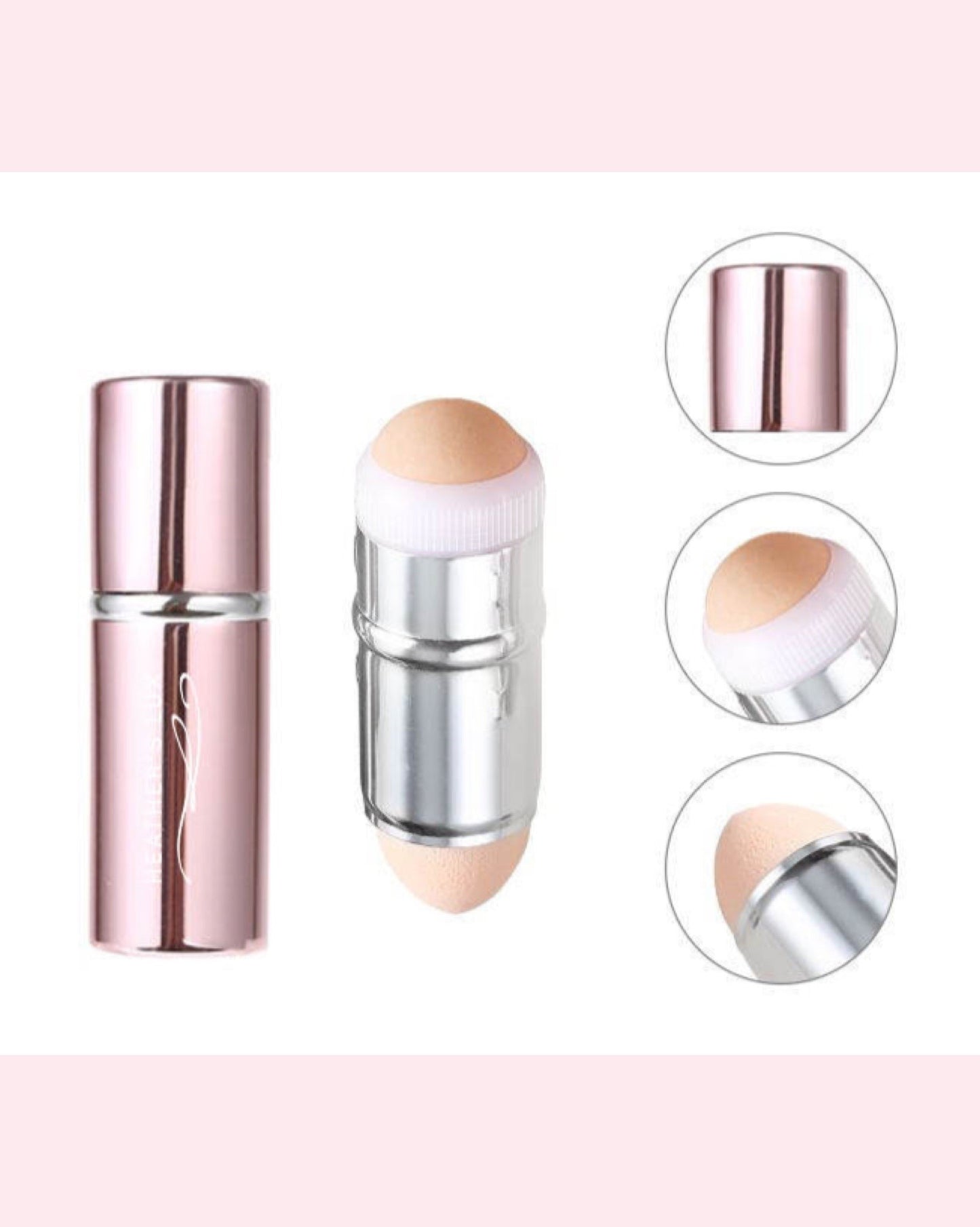 HEATHER'S LUX Face Roller, Oily Skin Control, Oil Absorbing & Makeup Blender, Shine Control, Face Makeup, Skincare Tool, Reusable Volcanic Stone, Facial Massage